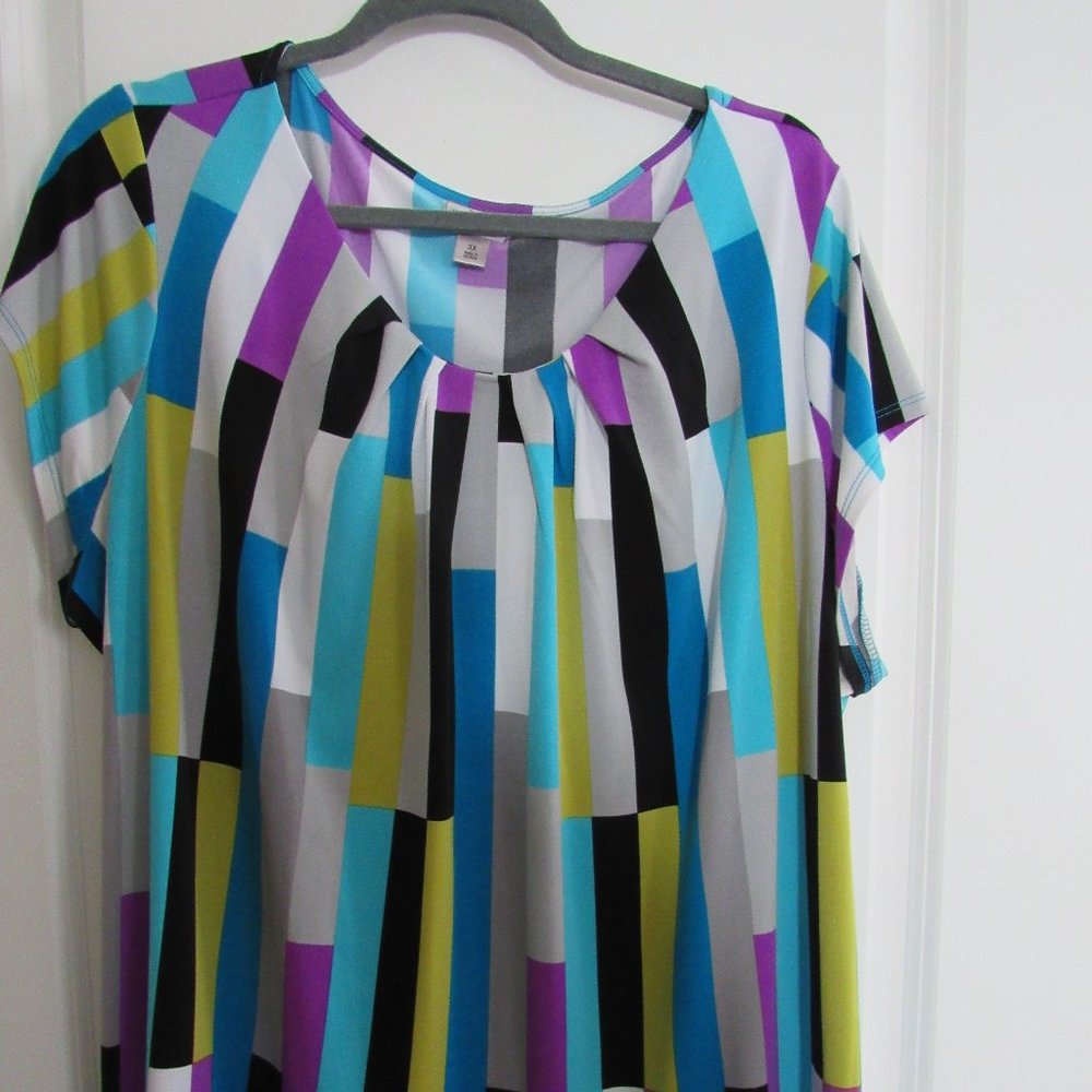 Worthington Woman Career Top Bold Print